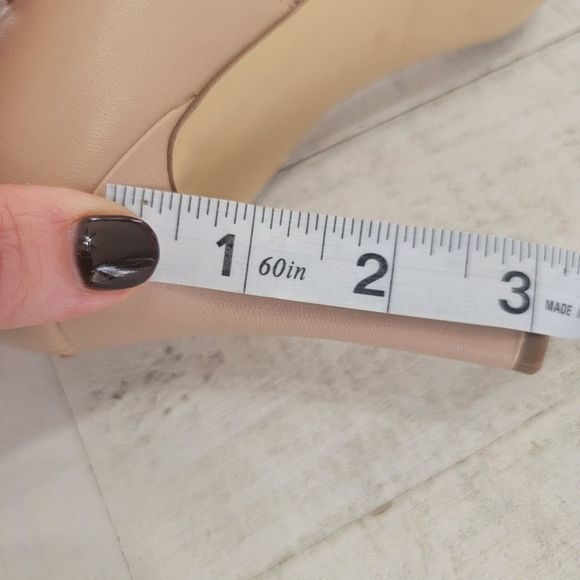 Nine West nude cream 3 in heels‎ ankle strap size 9M neutral - Picture 6 of 7